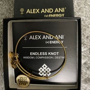 Alex and Ani Endless Knot Charm Bangle